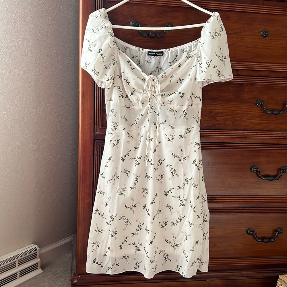 White Floral Sundress